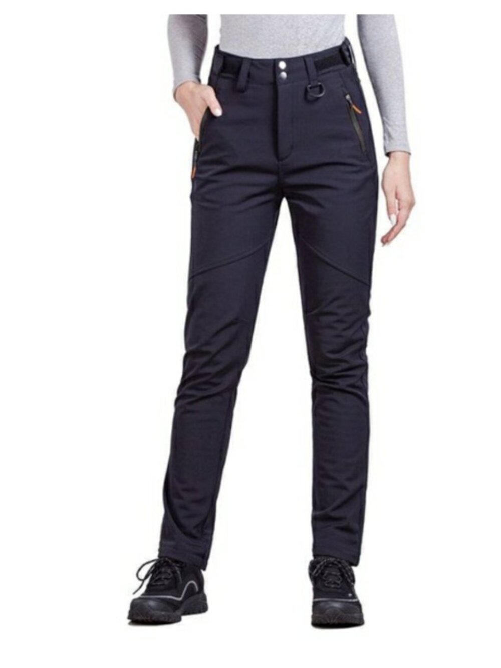 Free Soldier Nordic Women's Soft Shell Fleece Lined Snow Pants Navy Blue Small